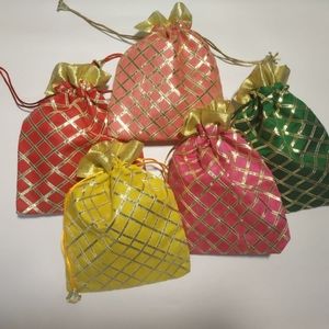 100 Pcs Potli Bags Wedding Favor Sweet Bags Return Gifts